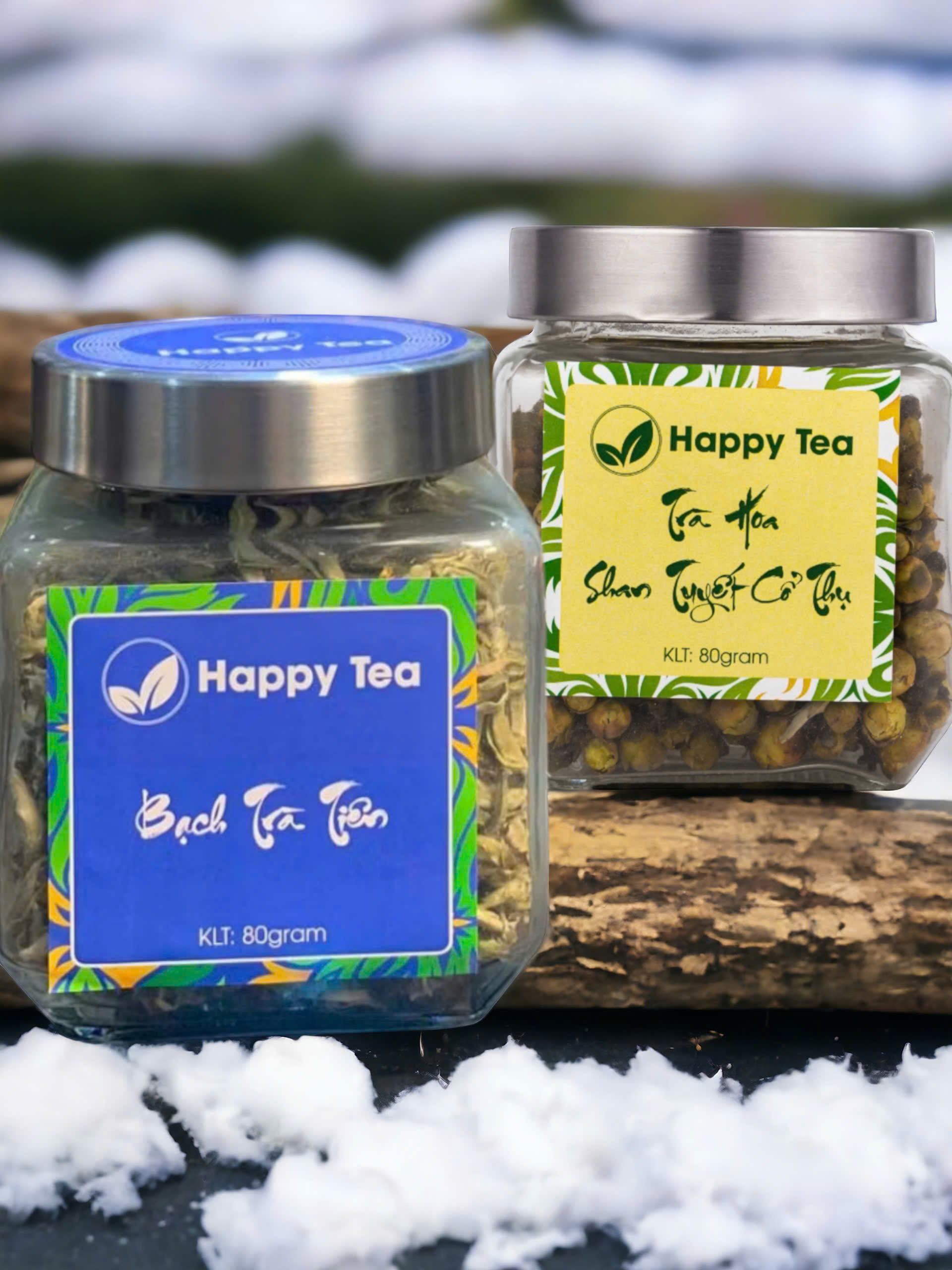 COMBO TRÀ HOA SHAN TUYẾT & BẠCH TRÀ TIÊN HAPPY TEA
