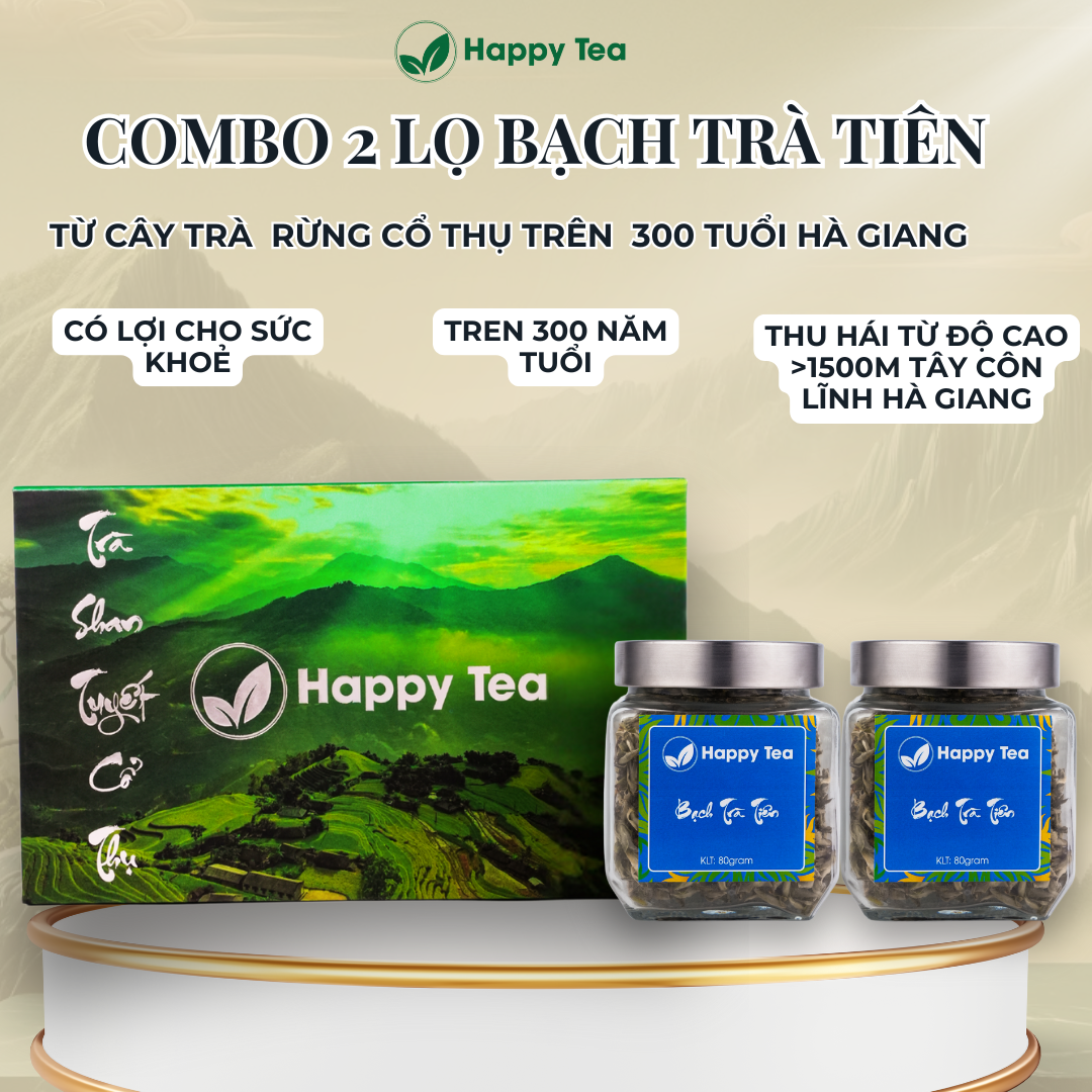 Combo Quà tặng 2 Lọ Bạch Trà Tiên Thượng Hạng